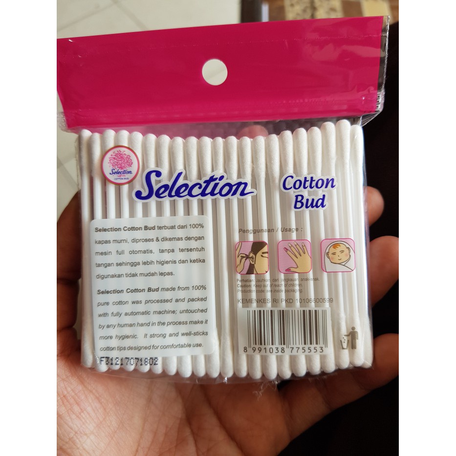 Selection Cotton Bud/ Pembersih Kuping / Pembersih Telinga/ Korek Kuping 180 pcs | Refill 100 pcs