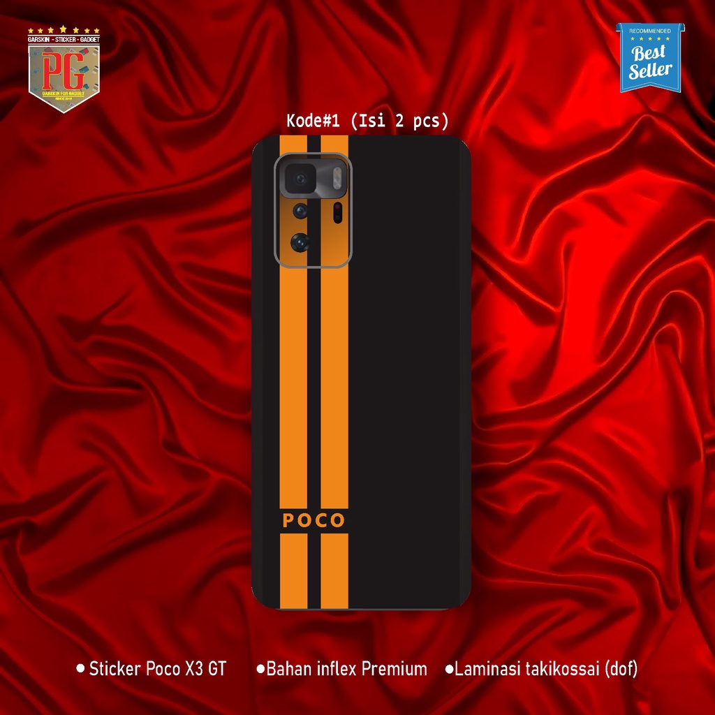 Sticker Skin POCO X3 GT Garskin Gadget Motif Color Tone(Isi 2pcs)