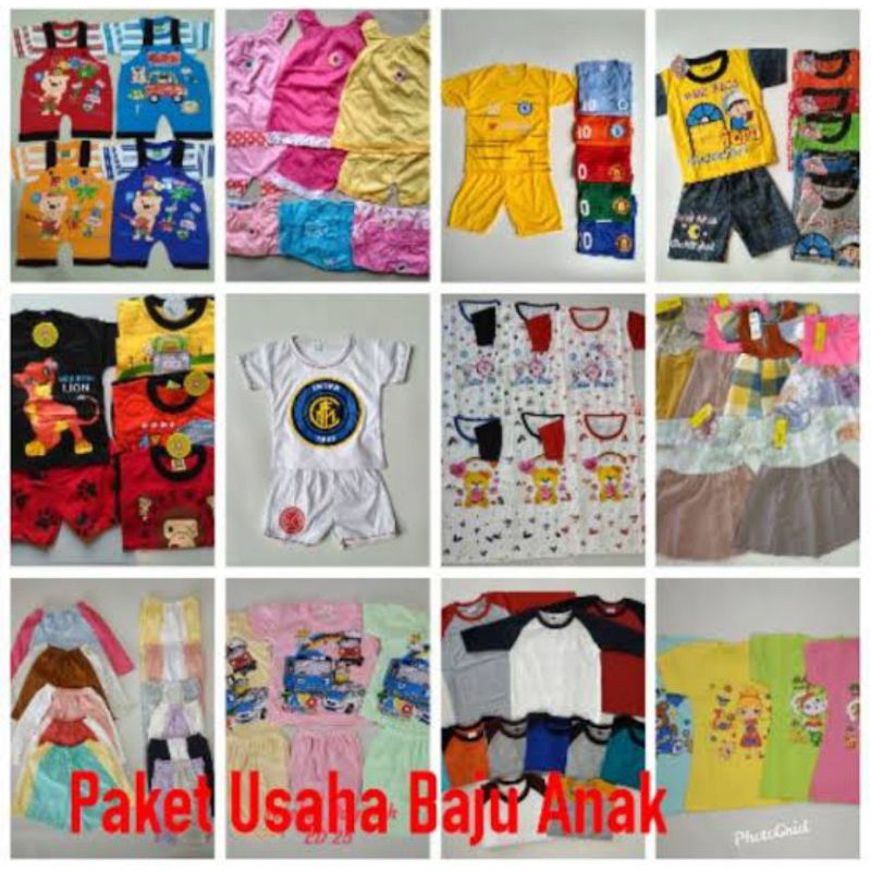 paket usaha baju anak