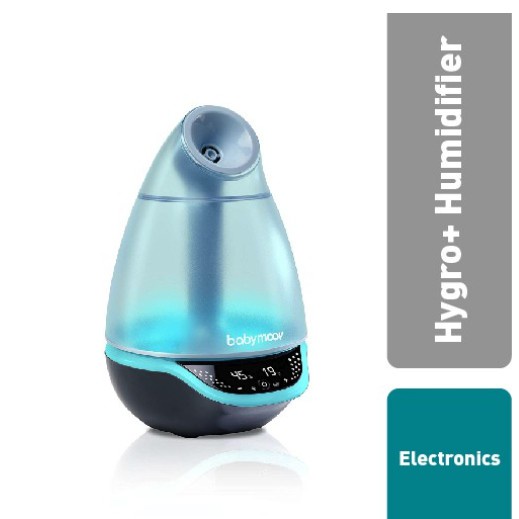 Babymoov Hygro+ Humidifier 2.5L dengan Diffuser Minyak Esensial & Lampu Tidur LED