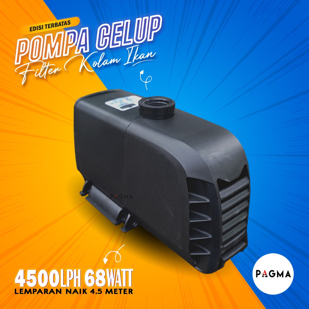 Mesin Pompa Air Celup Filter Kolam Ikan Hias Koi Aquarium Submersible Water Pump 5000 4500 - 4000 LP