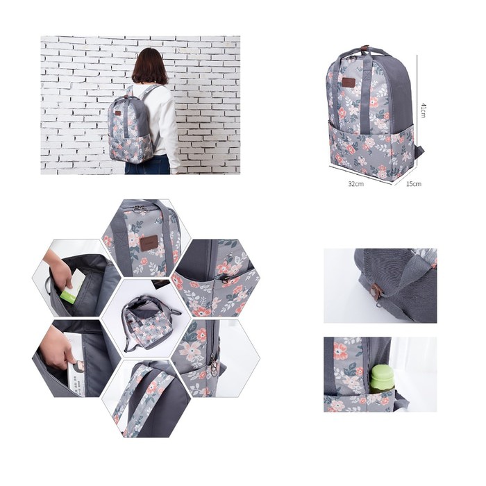 Travelmate Weekeight Charming Water Resistent Backpack Ver 2 / Tas Ransel Motif