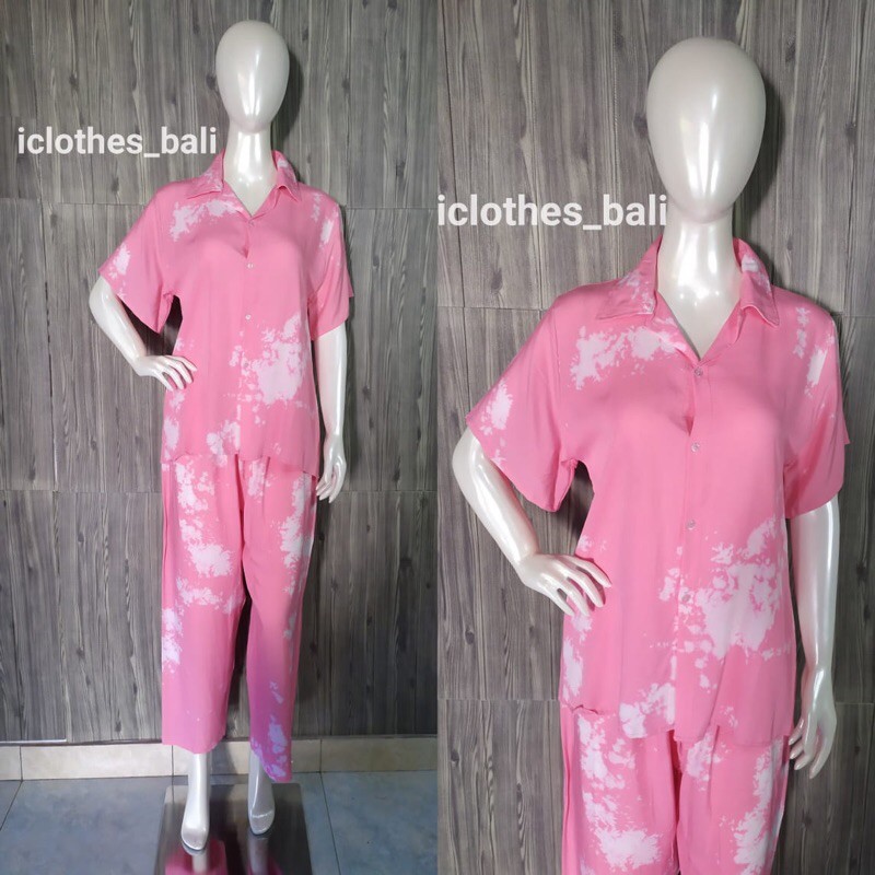 SETELAN FELICIA SET SF012/PIYAMA TIE DYE/PIYAMA TIE DYE JUMBO/SET PAJAMAS/SET BAJU TIDUR/PIYAMAMURAH