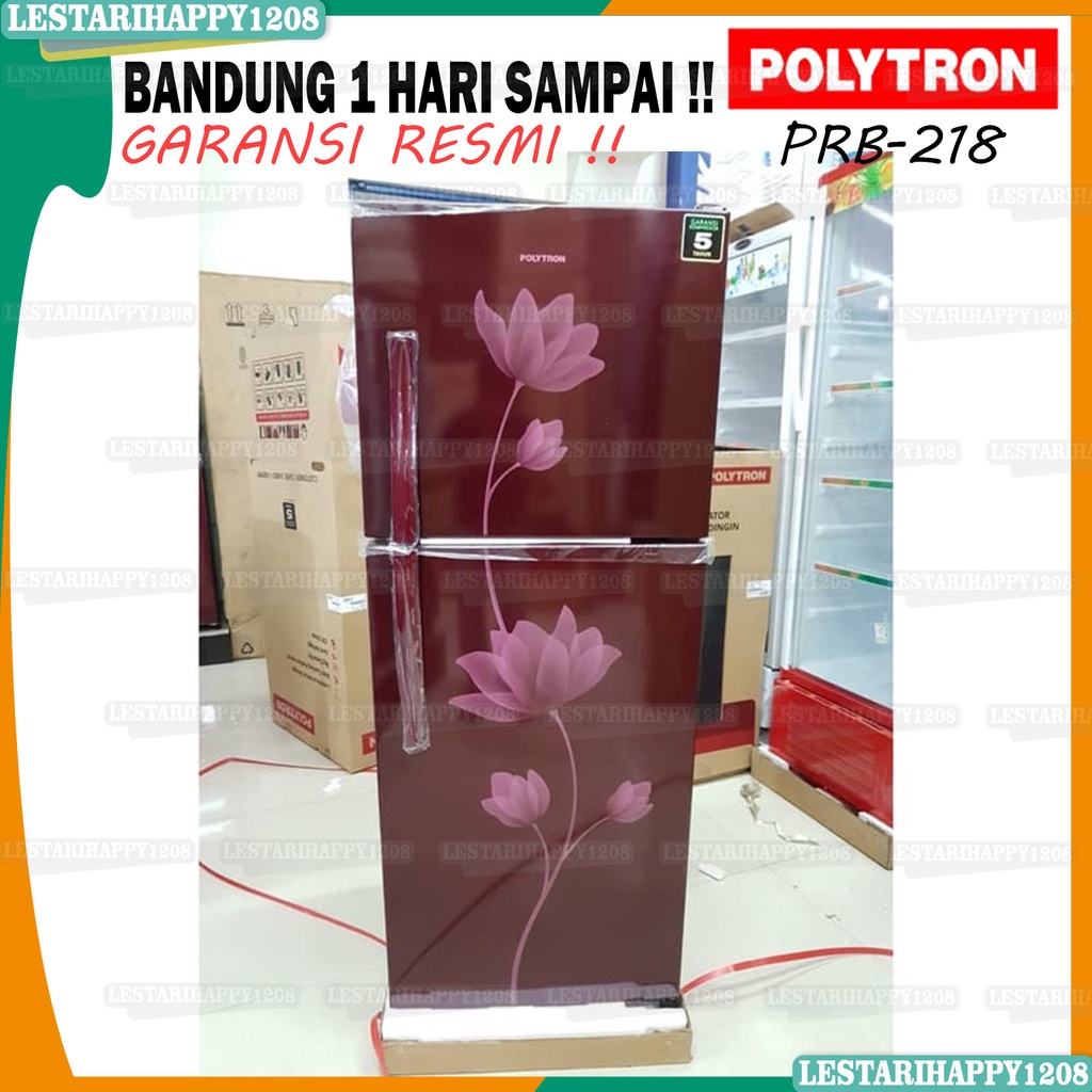 BIG SALE kulkas 2 pintu Kulkas Polytron PRB-218 B / R 2 Pintu Murah 210 liter