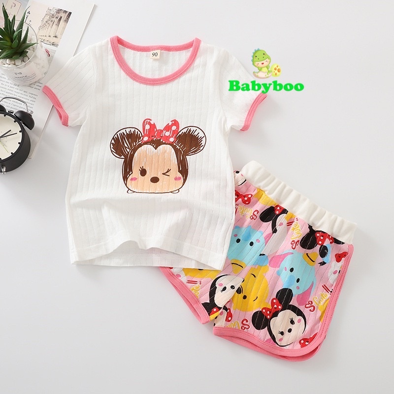 (0-24m) Setelan Baju Bayi/Setelan Baju Anak Motif Disney