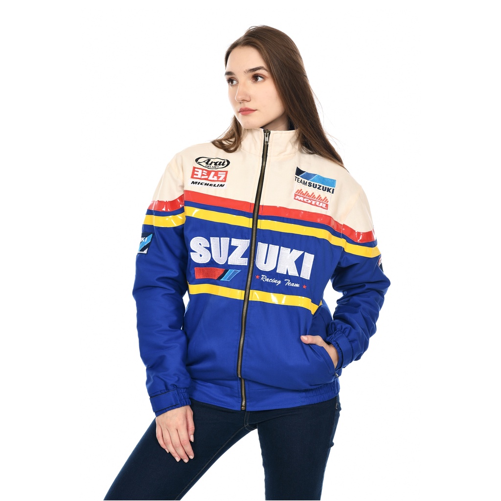 Jaket Motor Pria Team Suzuki Yoshimura 40 Years A Winning Tradition Vintage Terbaru Nascar Touring S