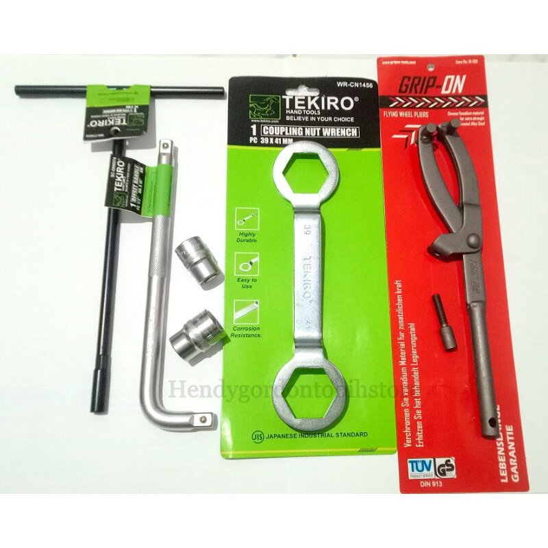 Paket Kunci CVT Motor Metic / Paket Kunci Bongkar CVT / Treker CVT / Kunci CVT TEKIRO/Treker GRIP ON