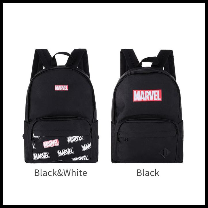 Miniso Marvel Ransel Backpack - Black White