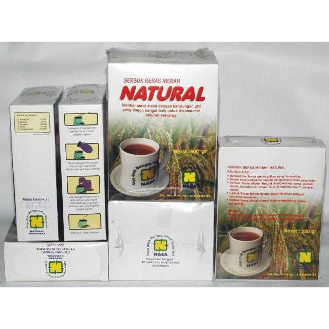 

SERBUK BERAS MERAH NATURAL 500GR