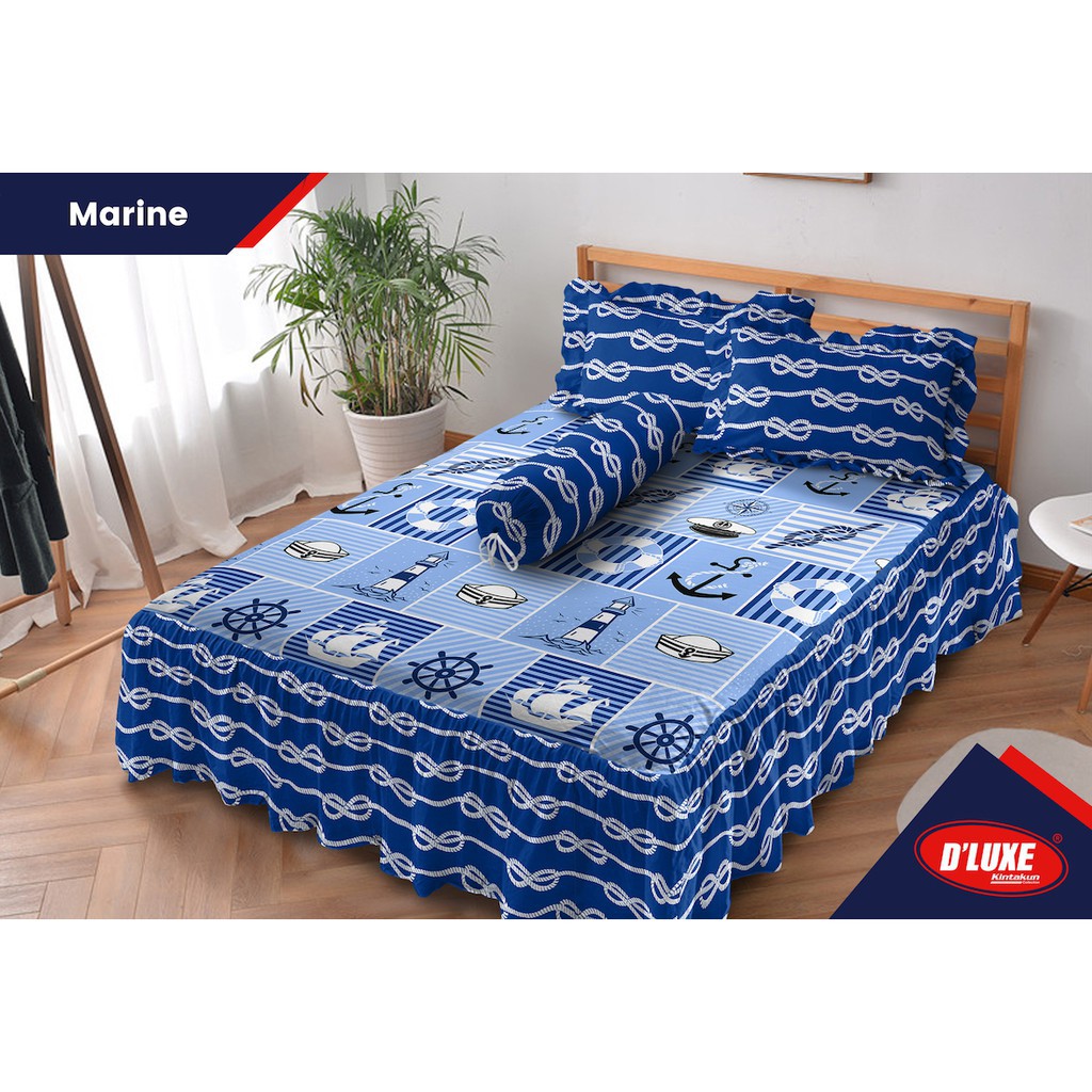 WW Sprei Kintakun D'luxe RUMBAI 180 MARINE 180x200 King Size kids anak remaja