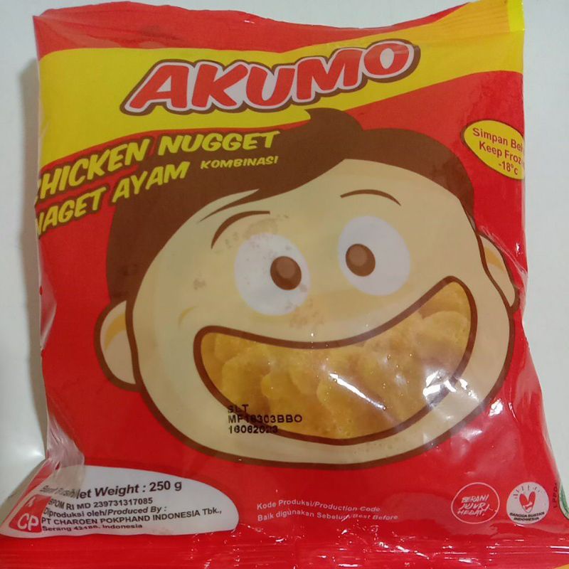 

CHICKEN NUGGET AKUMO 250 GR NAGET AYAM KOMBINASI