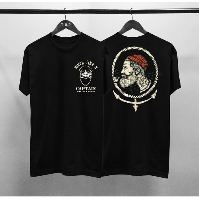AntiMahalMahalShop | Kaos Murah Capt Brewok  Baju Kaos Distro Pria Wanita Hitam Grosir