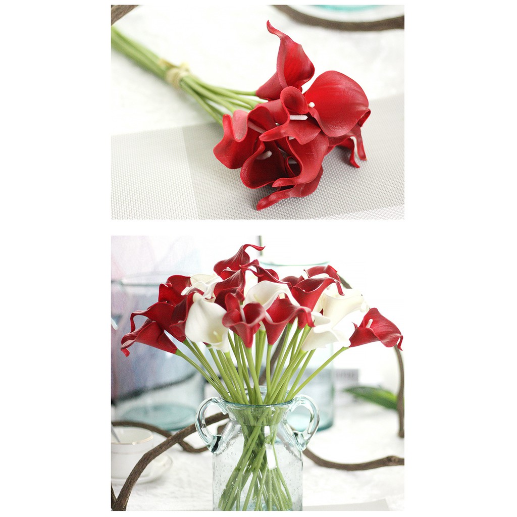 Bunga Artifisial / Bunga Simulasi - Tangkai Calla Lily Real Touch P35