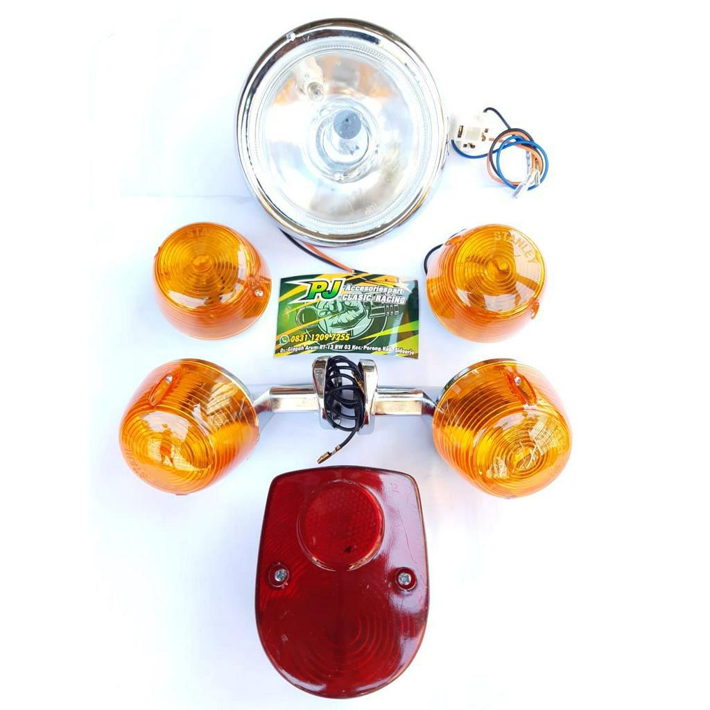 PROMO SATU SET LAMPU C70 STANLEY JAPAN H4