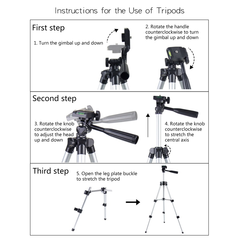 Zzz Tripod Hp Bisa Dipanjangkan Untuk Selfie / Rekaman Video