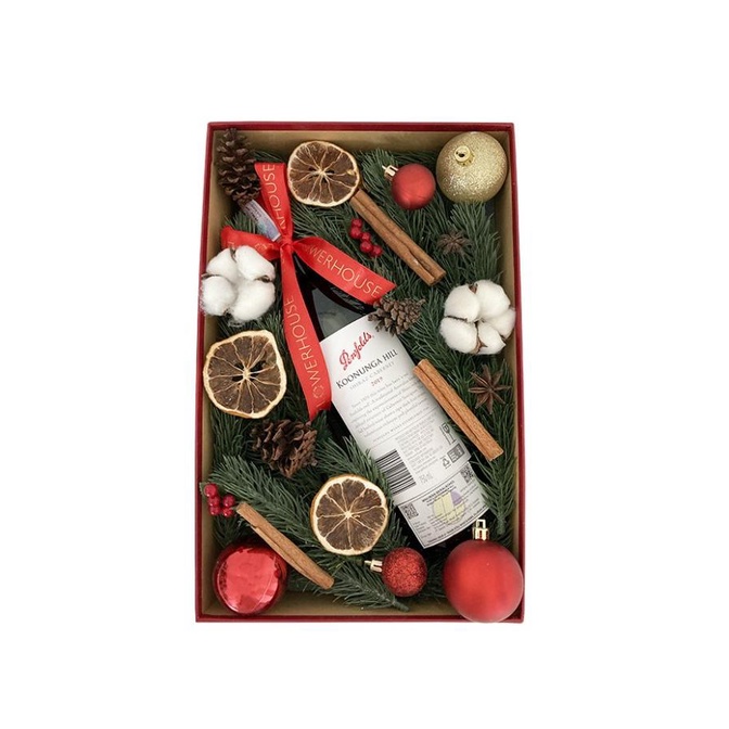 

FLOWERHOUSE - 'TIS THE SEASON WINE GIFT - PARCEL NATAL XMAS HAMPERS DGFXG6563