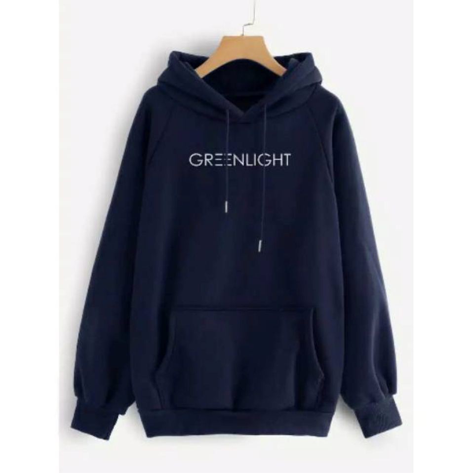 [ COD~PROMO ] Hoodie Sweater Greenlight Fullover Fleece Tebal Premium