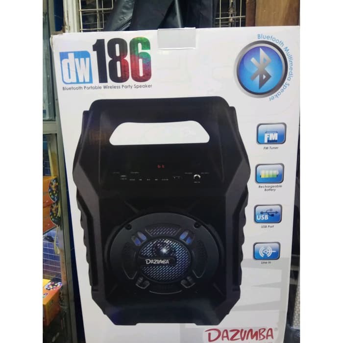 SPEAKER DAZUMBA KARAOKE BLUETOOTH PORTABLE BASS SPIKER BLUTOOTH SEPIKER BLUTUT SPEKER AKTIF JS67