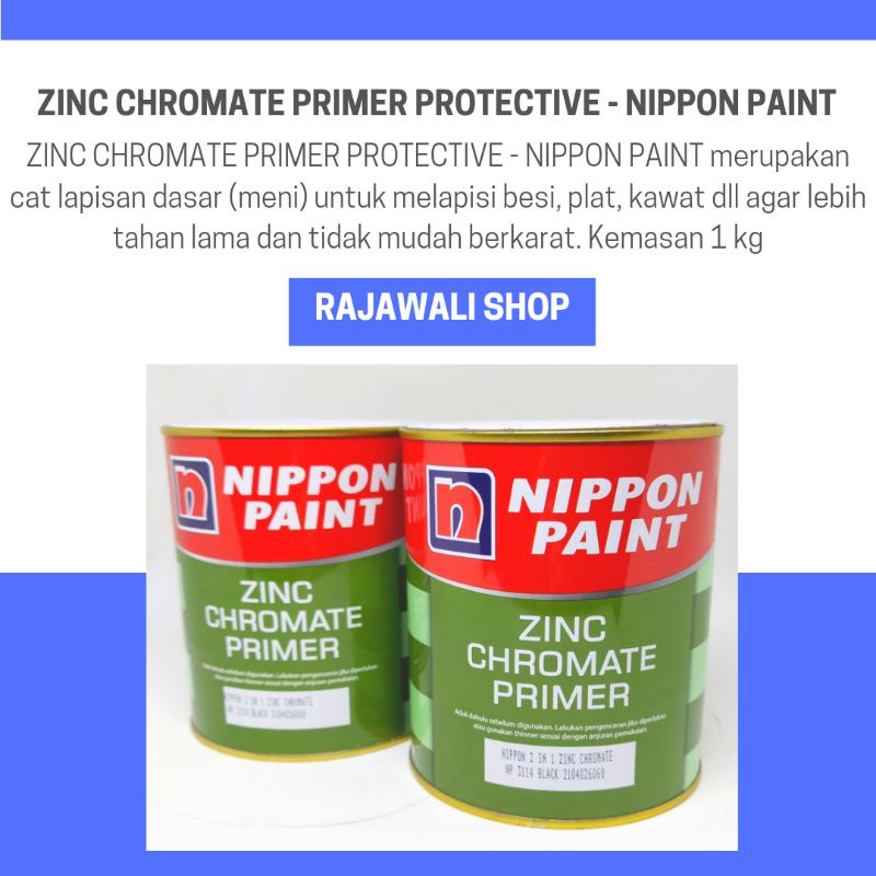 Jual ZINC CHROMATE PROTECTIVE / MENI BESI / CAT PRIMER / CAT DASAR 2in1