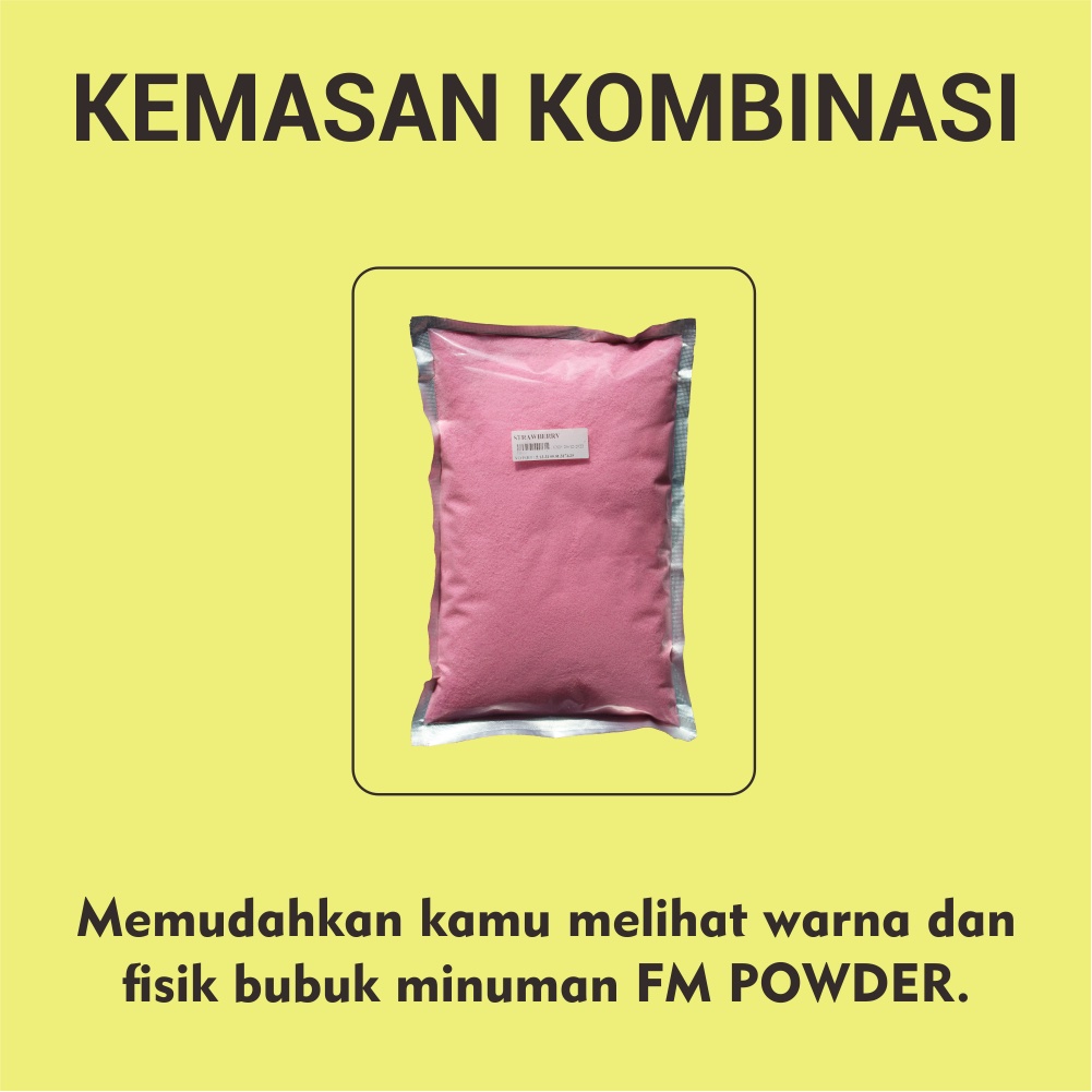 Bubuk minuman strawberry / powder drink stroberi / serbuk minuman pop ice 1kg