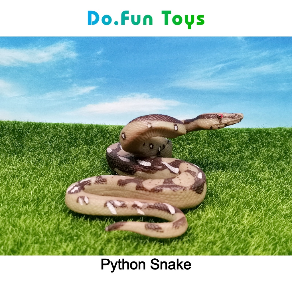 Animal Figurine | BIG PYTHON SNAKE / Mainan Miniatur Binatang Ular Piton Besar