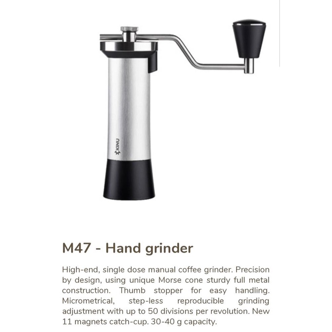 Kinu m47 hand grinder