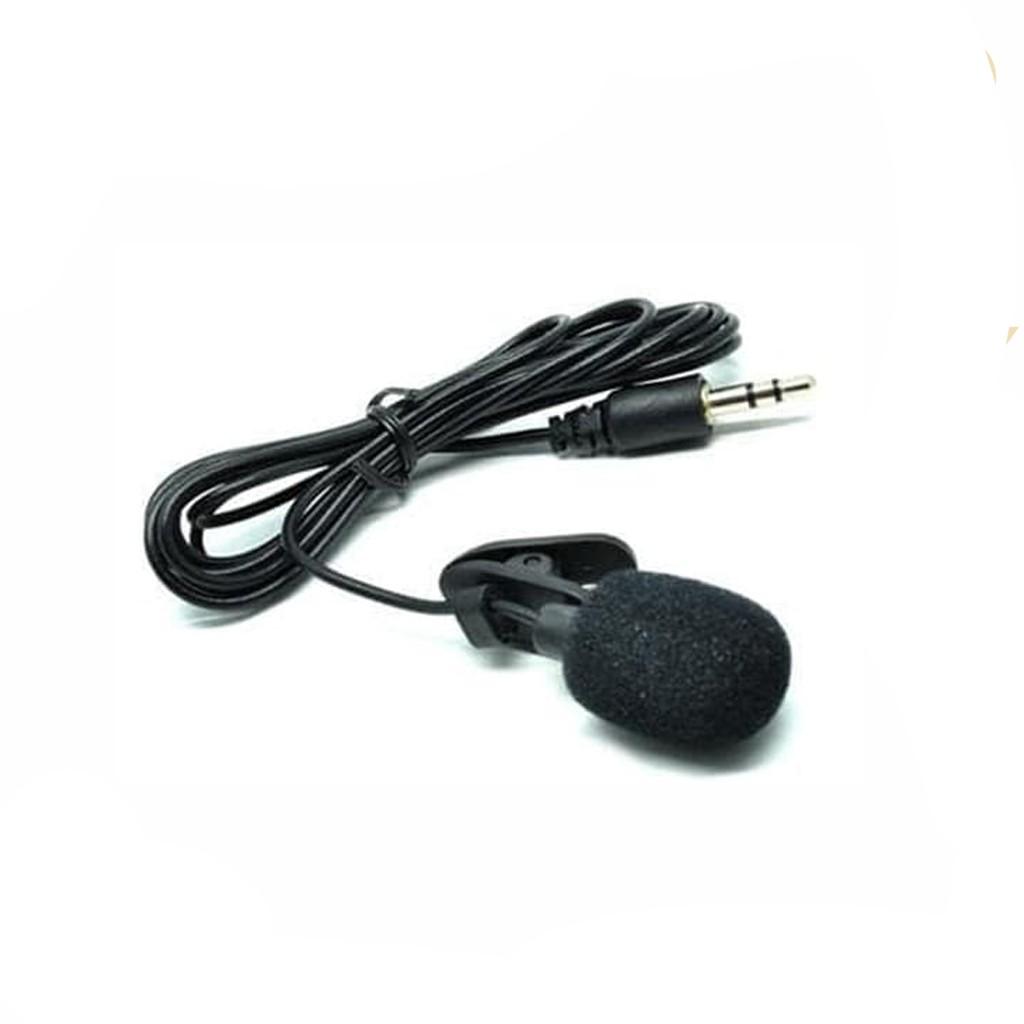 Microphone 3,5mm with clip on for smartphone / mic jepit for android smule