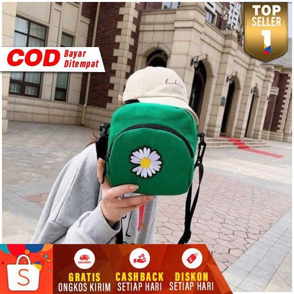 Tas Selempang Daisy Wanita Murah Sling Bag Cewek Korea Slempang Kecil Fashion Remaja Hits Kekinian