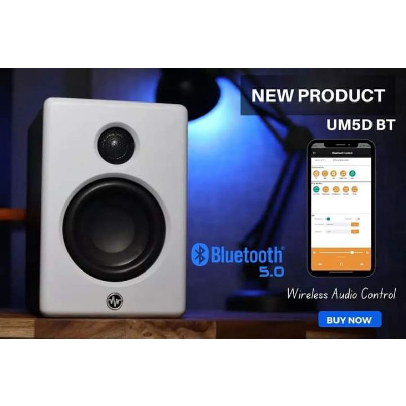 Speaker Monitor Flat Recording UM5D BT Bluetooth Version Original UM Audio Indonesia