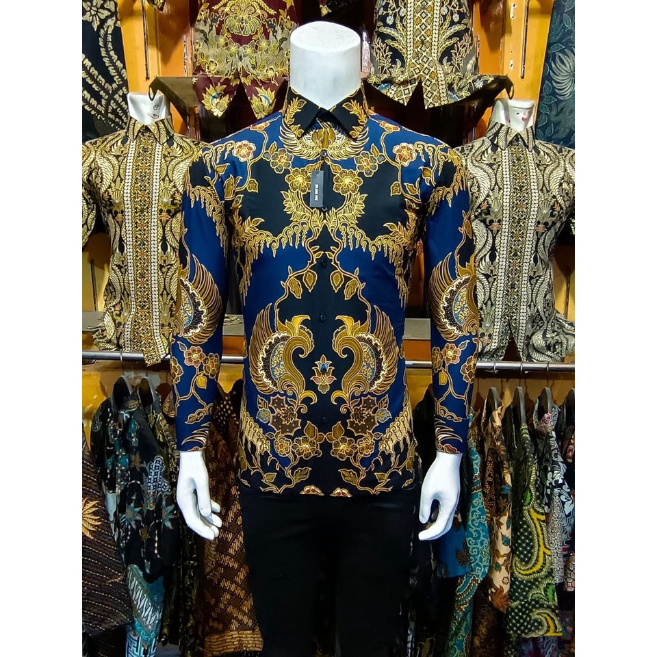Kemeja Batik Pria Slimfit Batik Pria Lengan Panjang Batik Slimfit Pria Baju Batik Pria Kemeja Batik 