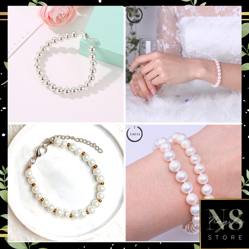 ✨NAGIHI✨ AKSESORIS GELANG TERLARIS MUTIARA AKSESORIS FASHION AKSESORIS WANITA MUTIARA HIJAB GELANG MUTIARA PREMIUM