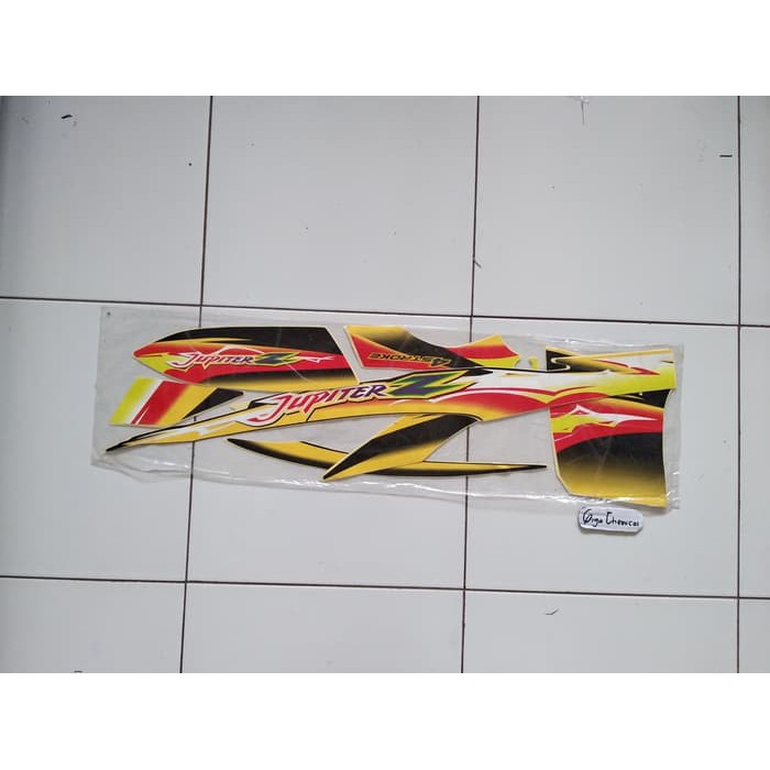 Striping Sticker Lis Yamaha Jupiter Z 2004 2005 Hitam Kuning