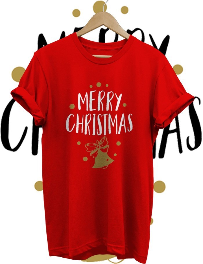 KAOS TSHIRT BAJU NATAL CHRISTMAS LONCENG MERRY CHRISTMAS BAJU TSHIRT COMBED 30S KELUARGA