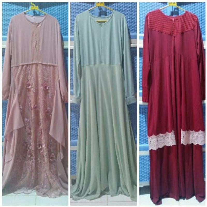 COD bekas 125rb baju gamis syari layak pakai