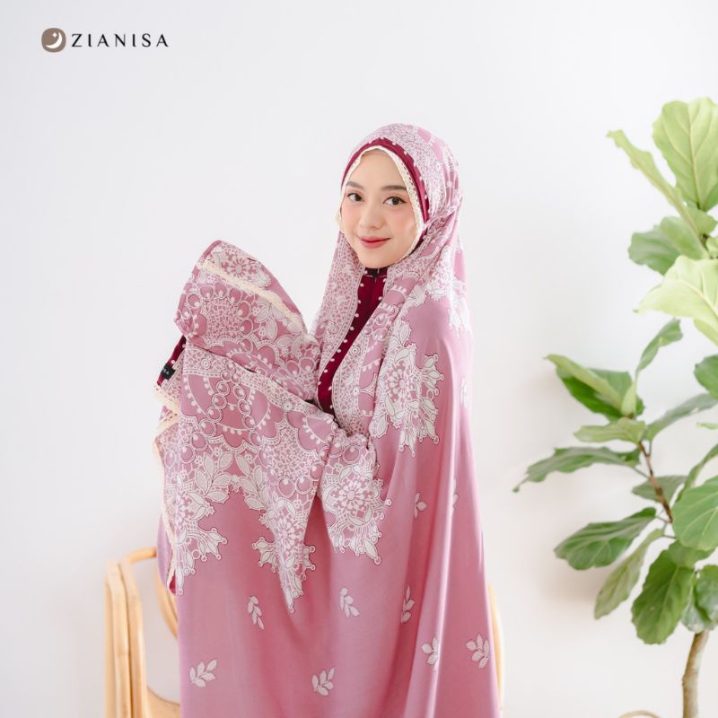 MUKENA ZIANISA BORDER 2IN1 ALEEZA SERIES ALLSIZE