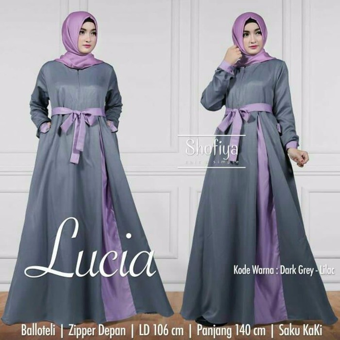 1.1 Mall Gamis Putih Gamis Model Terbaru 2021 Gamis Putih Size M  YZ444 Baju Pakaian Wanita Gamis
