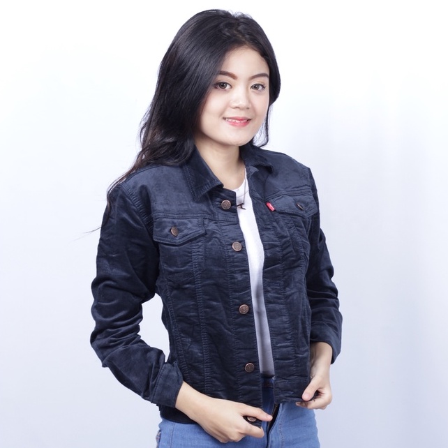 Trucker Scomber Corduroy Clasic / Jaket Corduroy Wanita (Realpict)