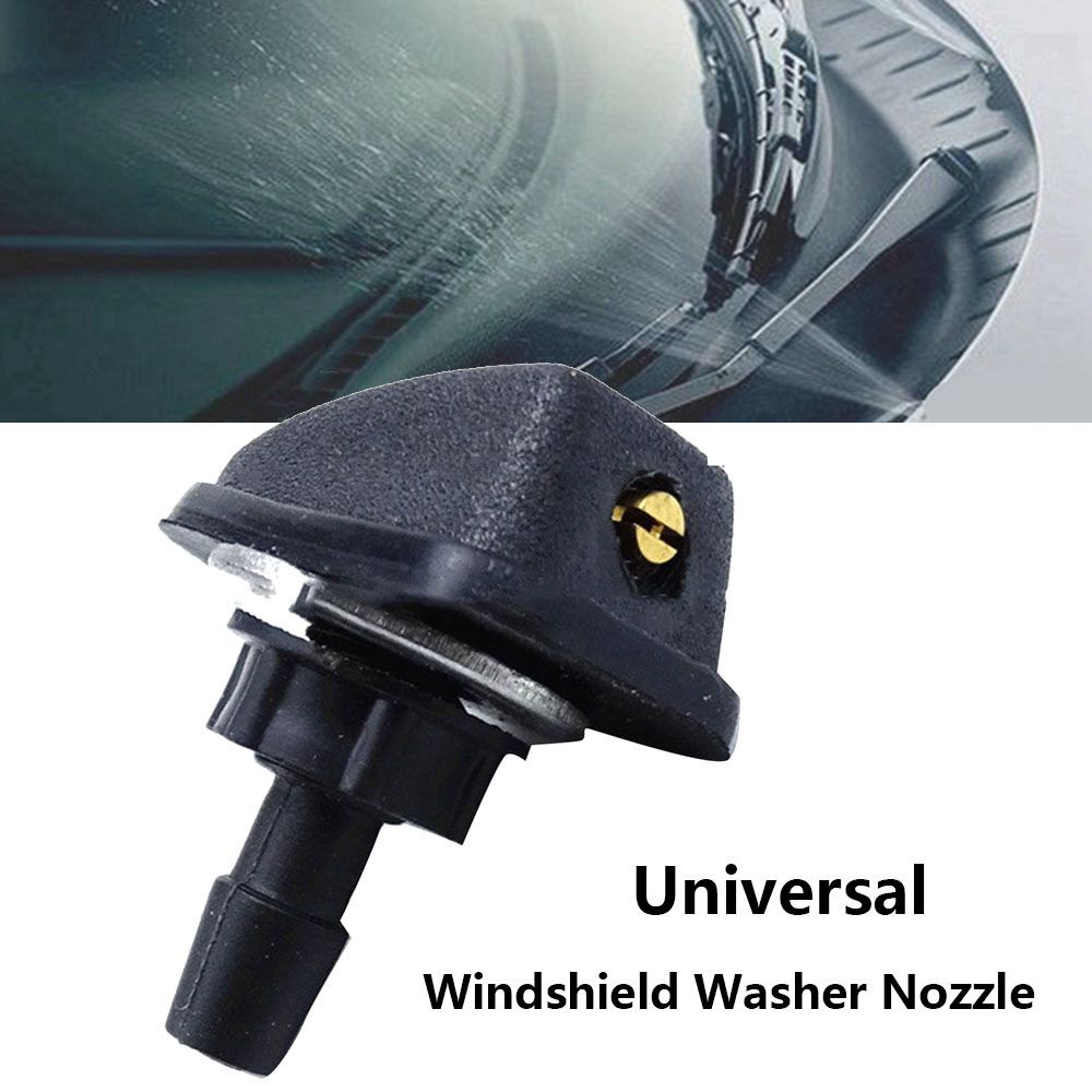 QUINTON Universal Windshield Washer Nozzle Cleaning Exterior Accessories Washer Jet Wiper Nozzle Fan Shaped Black Water Spray Jets Car Accessories/Multicolor