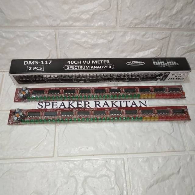 Kit VU Meter 40CH LED / Spectrum Analyzer 40CH LED DMS-117 (2pcs)