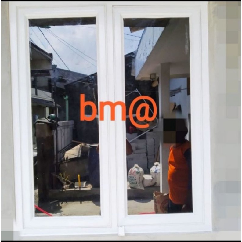 jendela aluminium 120x170 gandeng casement