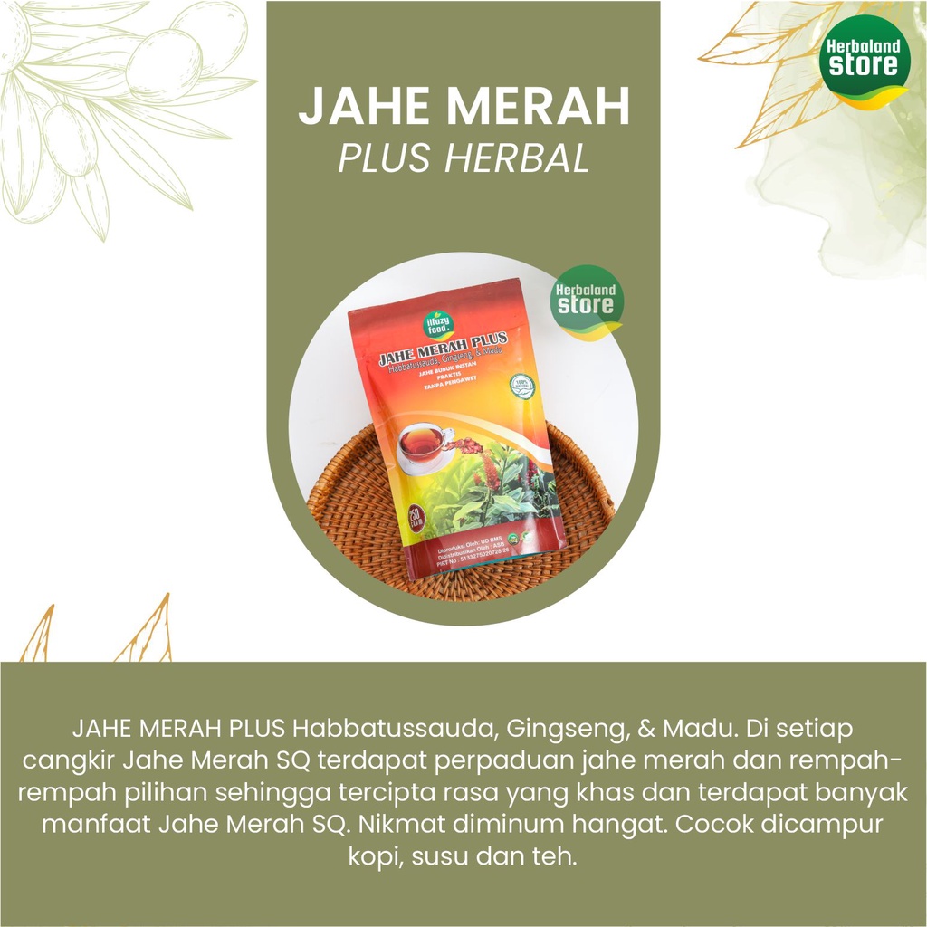 ILFAZY FOOD Jahe Merah Bubuk Instan 250 gram