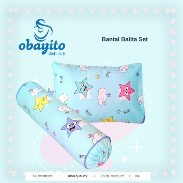 Obayito Sarung Bantal Balita Set isi 2