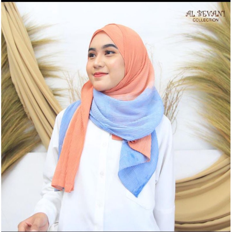 KERUDUNG  PASHMINA PLISKET RAINBOW