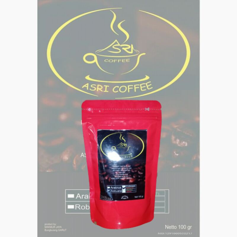 

ASRI KOPI ROBUSTA 100% kopi_murni 100gr