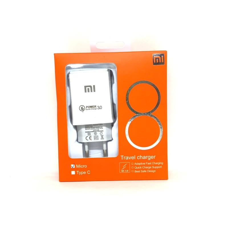 GROSIR CHARGER XIAOMI POWER3.0 ORIGINAL MICRO &amp; TYPE C MI 5 6 7 8 9 10 11