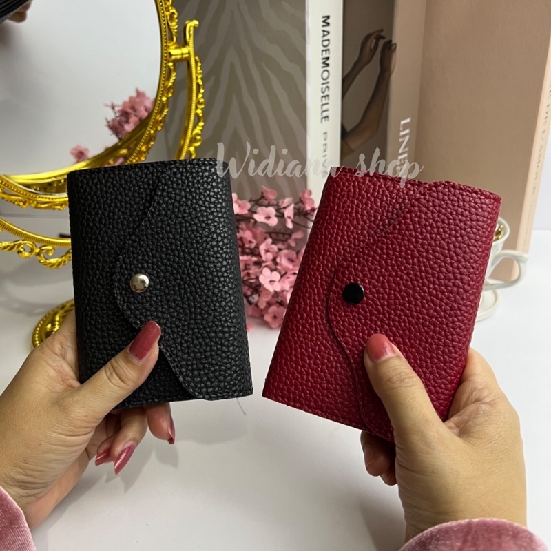 Dompet Wanita Papirut Kirana Dompet Kartu Kekinian Kulit Jeruk Sintetis Tebal Lentur