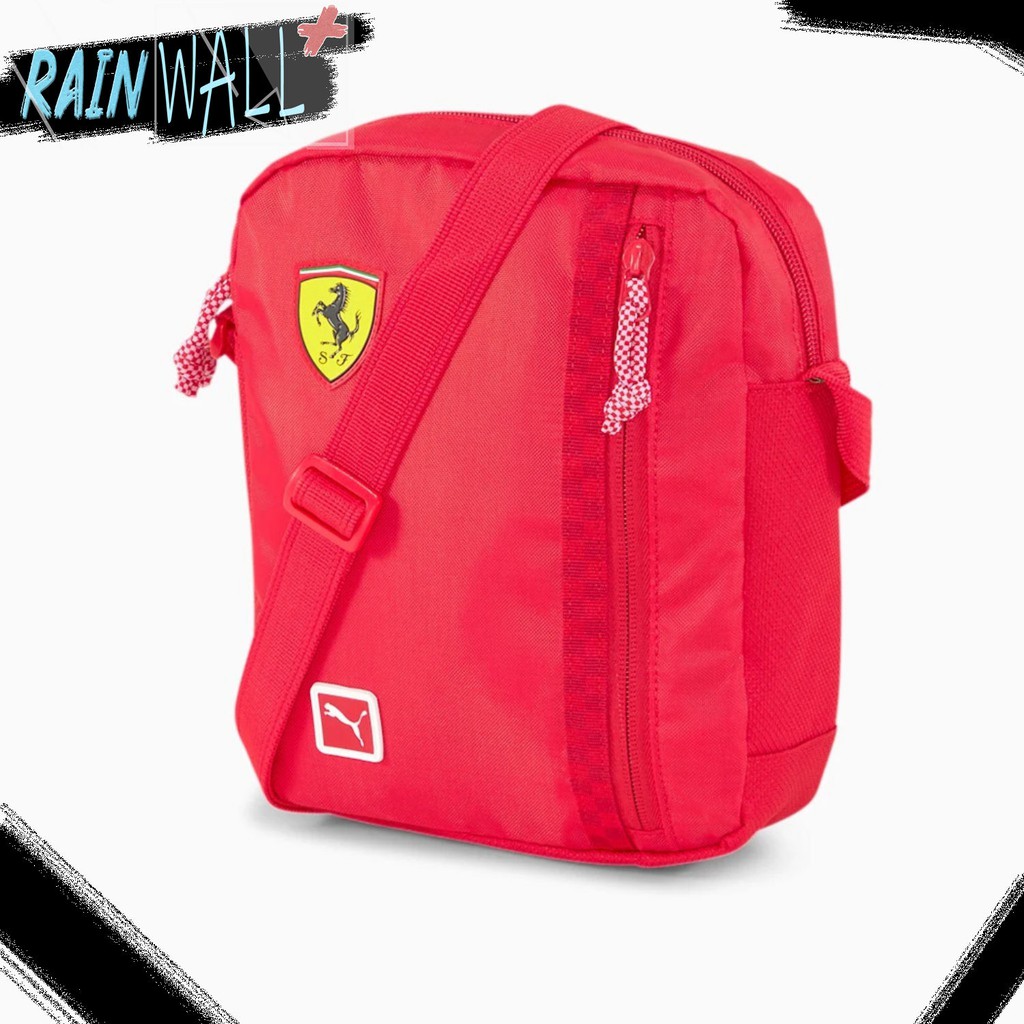 Puma Scuderia Ferrari Fanwear Portable Shoulder Bag 07688401 Tas Selmpang Sling Casual Sport Oiginal