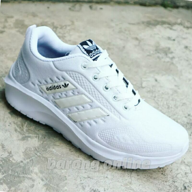 Sepatu putih sepatu wanita sneakers putih full white running sol cloudform size 36 37 38 39 40