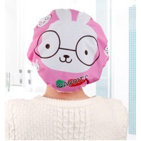 Shower Cap Lucu Topi Pelindung Penutup Kepala Rambut Lucu Waterproof