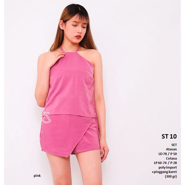 ST10 - SETELAN BASIC WANITA SETELAN CASUAL IMPORT MURAH